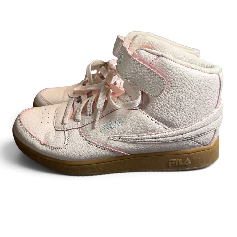 Fila F-13 Womens High Top Sneakers Pink Gum Sole 3BM01777-958 US 6.5